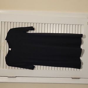 NWOT Old Navy 3/4 slv solid black skaterdress Size Small